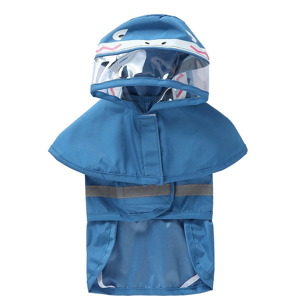 Reflective Waterproof Dog Raincoat With Hooded Style For Pets
