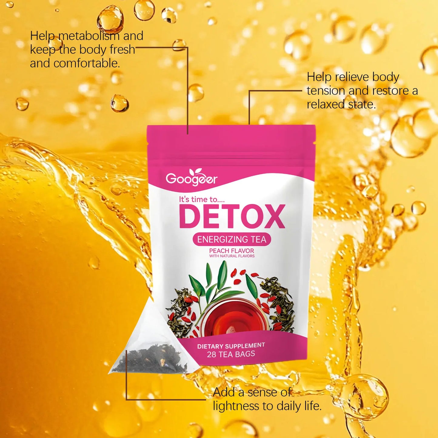 Googeer Herbal Detox Tea For Abdomen And Weight Loss