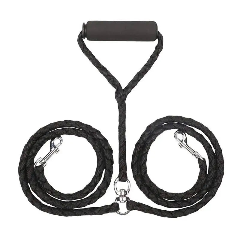 NONECN Elastic Double Dog Leash With Two-Way Couplers