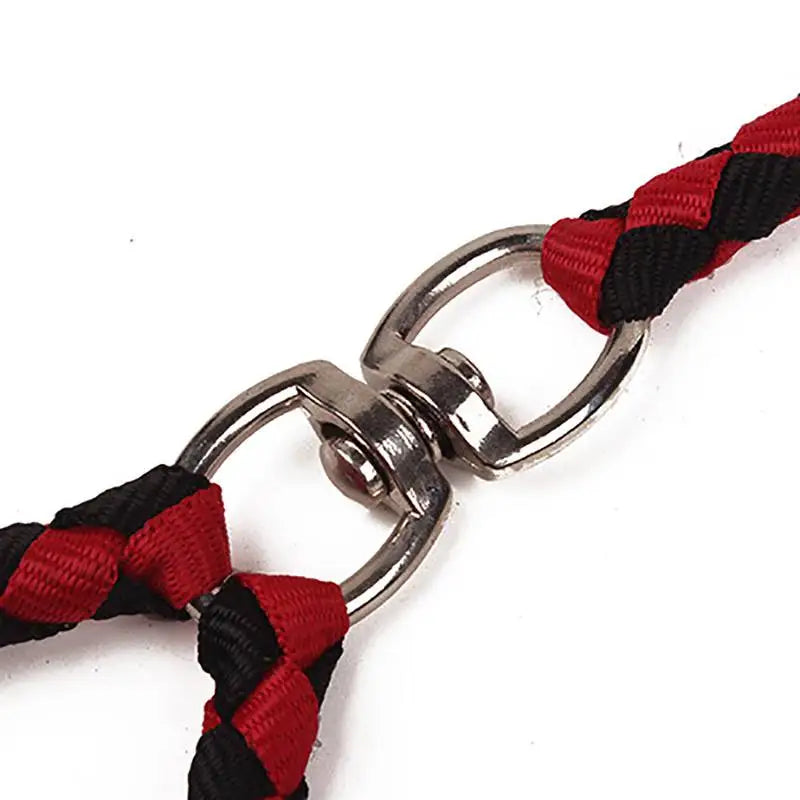 NONECN Elastic Double Dog Leash With Two-Way Couplers