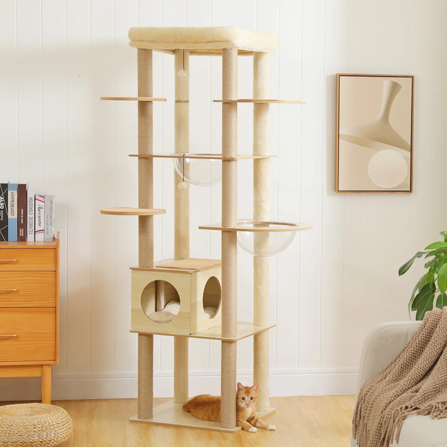 PAWZ Road Multi Level Cat Tree With Scratching Posts