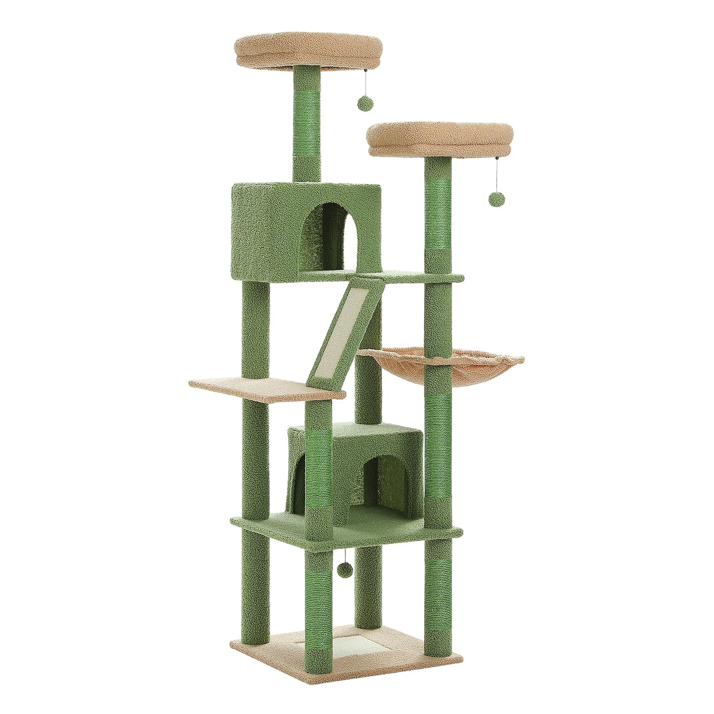 PAWZ Road Tall Cat Tree Multi-Level Condo With Scratching Posts