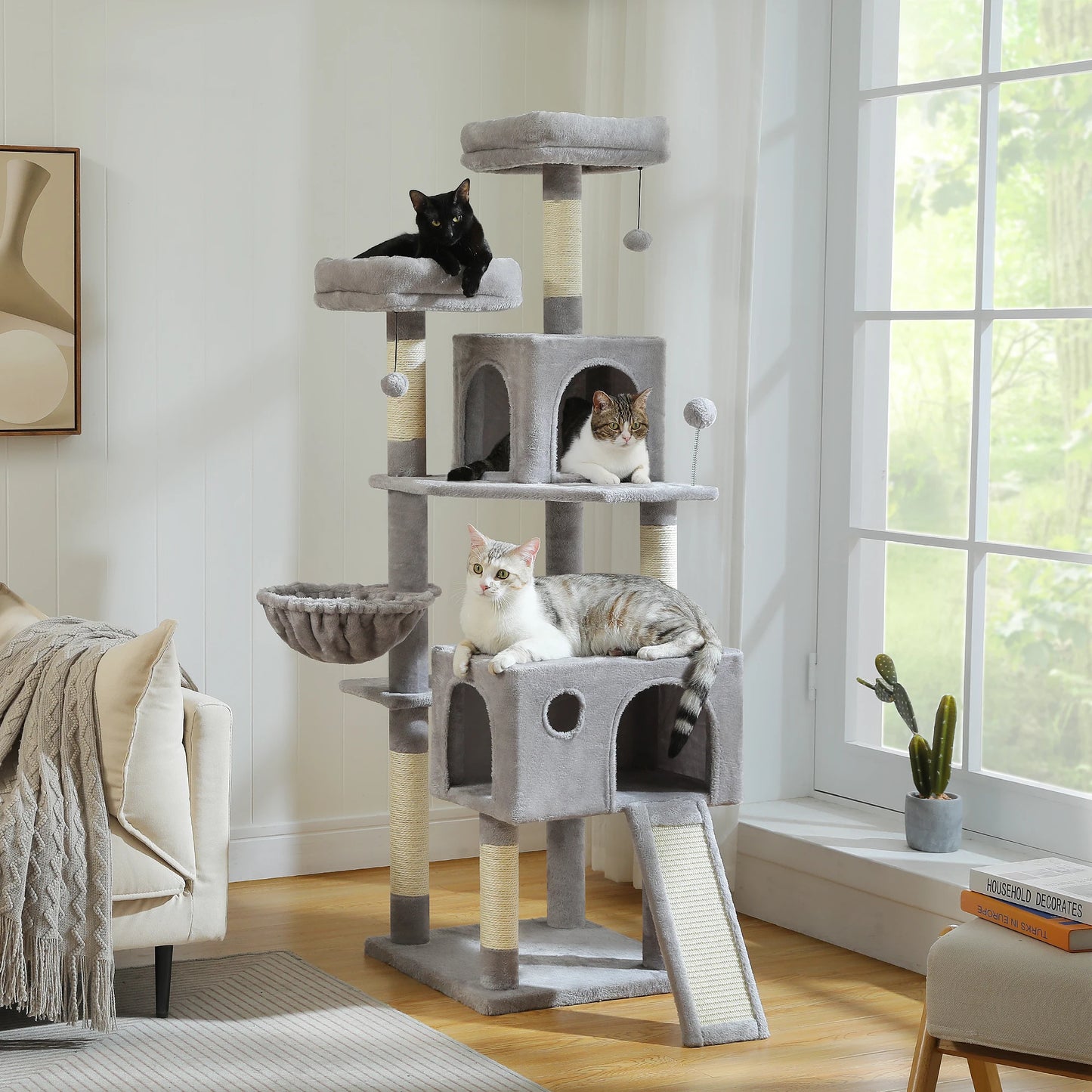 PAWZ Road Multi-Level Cat Tree Tower With Scratching Post