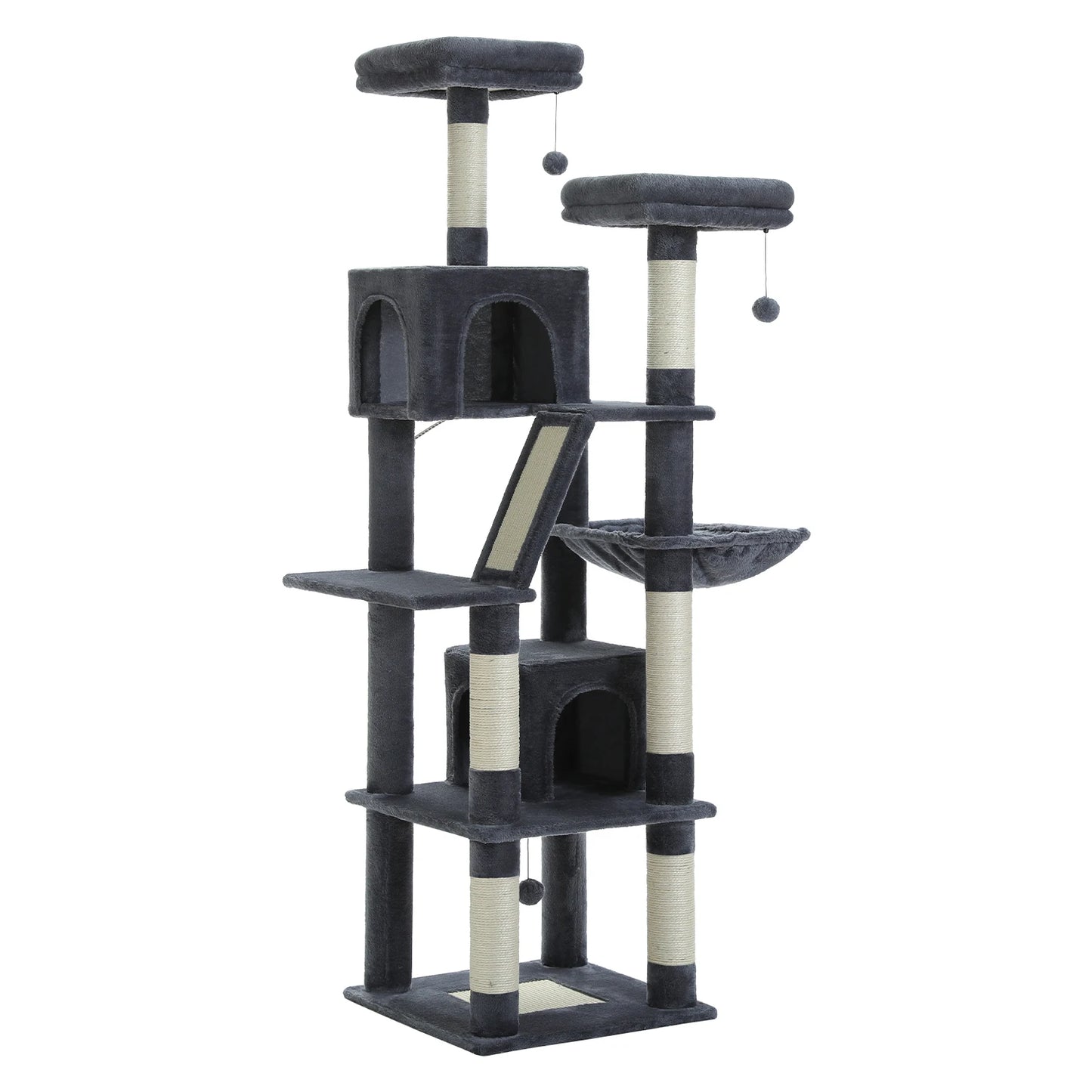 PAWZ Road Tall Cat Tree Multi-Level Condo With Scratching Posts
