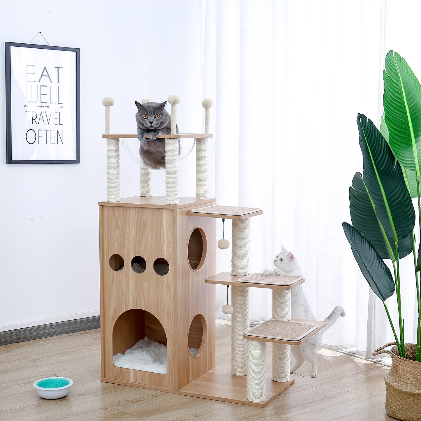 PAWZ Road Multi Level Cat Tree With Scratching Posts