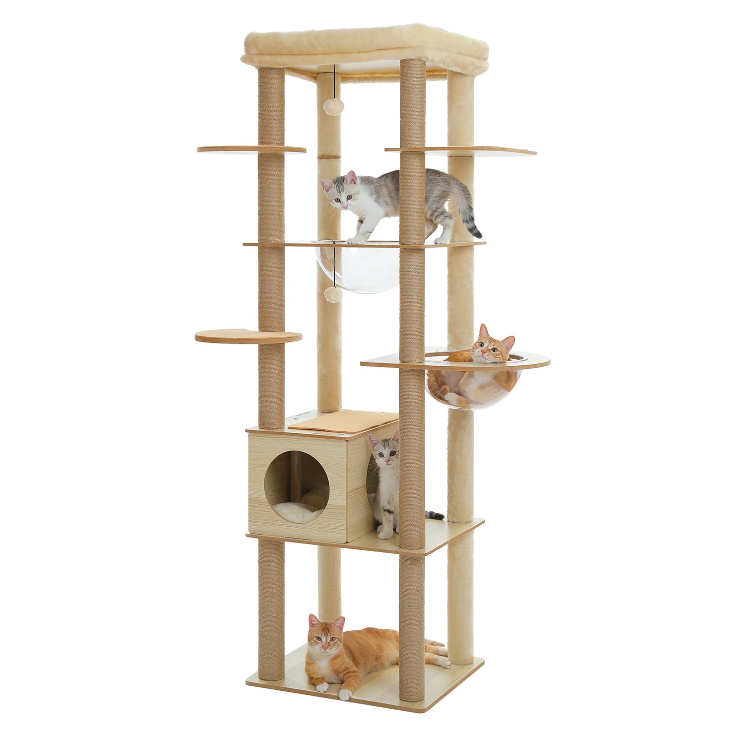 PAWZ Road Multi Level Cat Tree With Scratching Posts