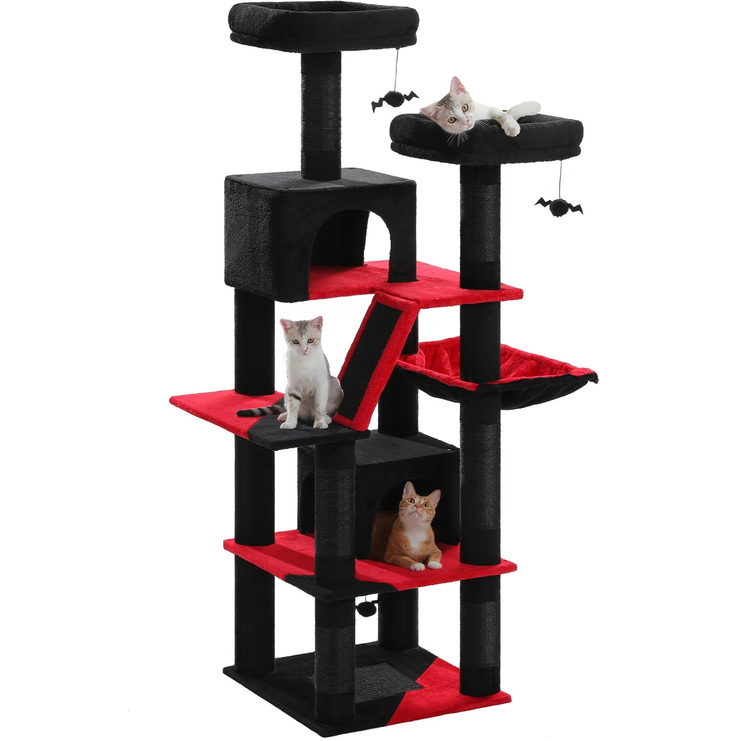 PAWZ Road Tall Cat Tree Multi-Level Condo With Scratching Posts