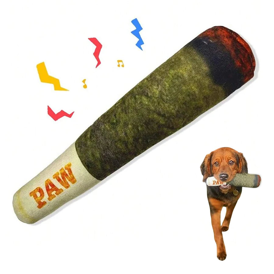 Funny Interactive Cigar Design Dog Toy Squeaky Chew