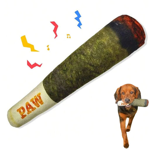 Funny Interactive Cigar Design Dog Toy Squeaky Chew