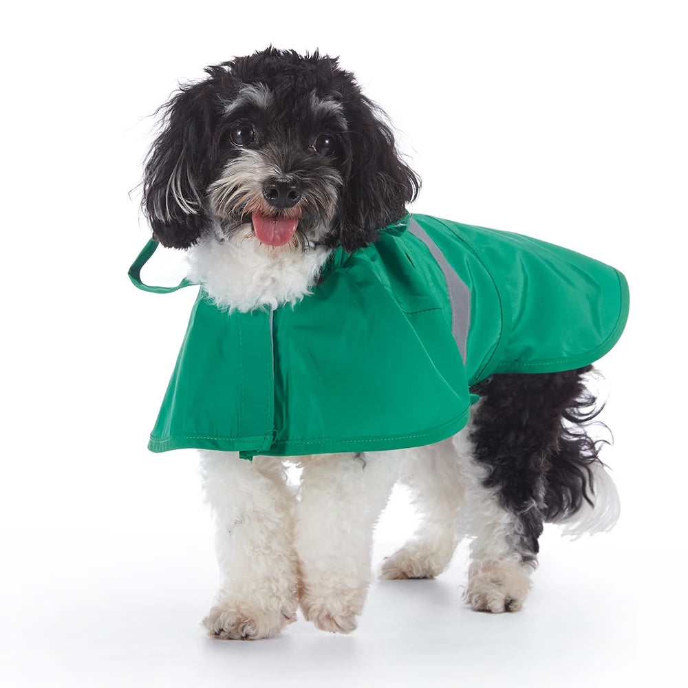 Reflective Waterproof Dog Raincoat With Hooded Style For Pets