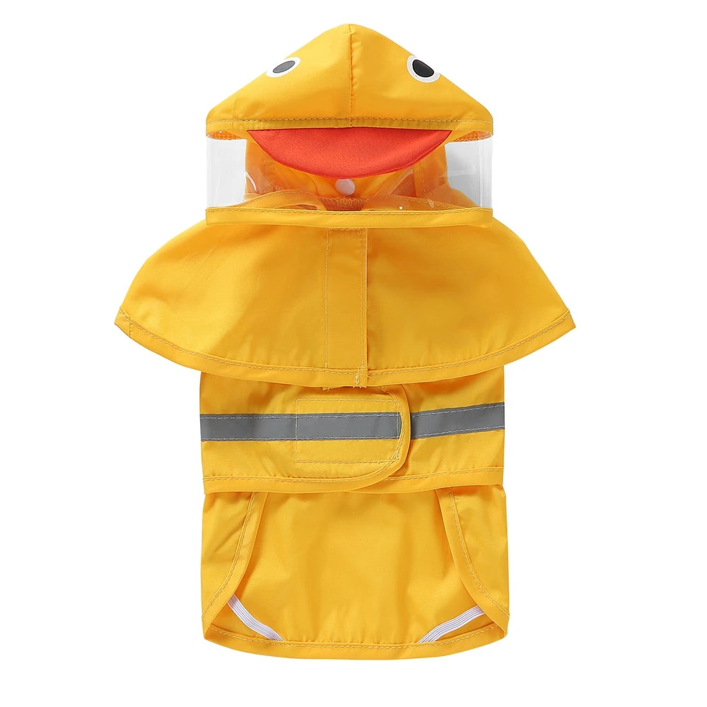 Reflective Waterproof Dog Raincoat With Hooded Style For Pets