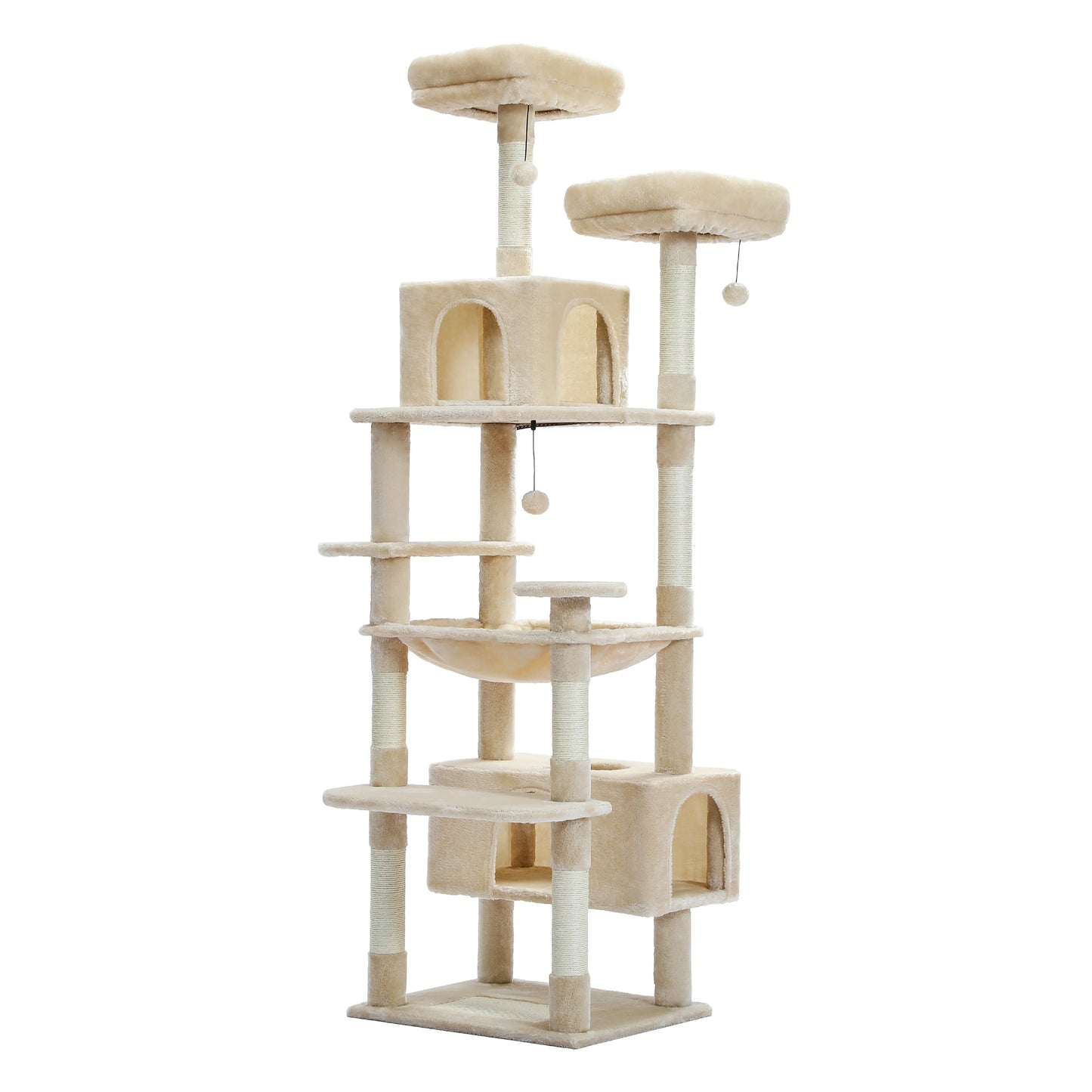 PAWZ Road Tall Cat Tree Multi-Level Condo With Scratching Posts
