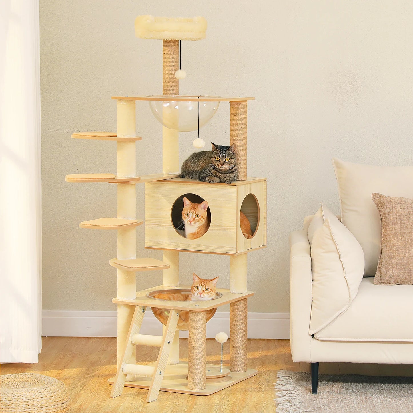 PAWZ Road Multi Level Cat Tree With Scratching Posts